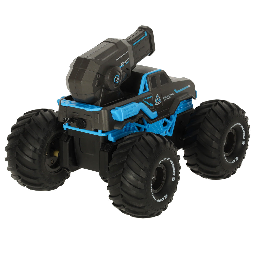 Rc Amphibious Waterproof Car Controlled By Hand Gestures + 2 Remote Controls Blue