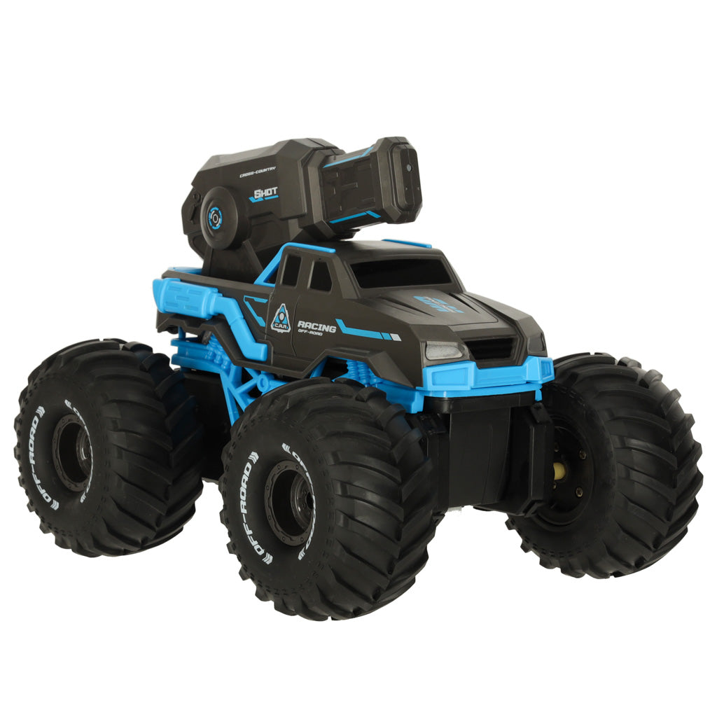 Rc Amphibious Waterproof Car Controlled By Hand Gestures + 2 Remote Controls Blue