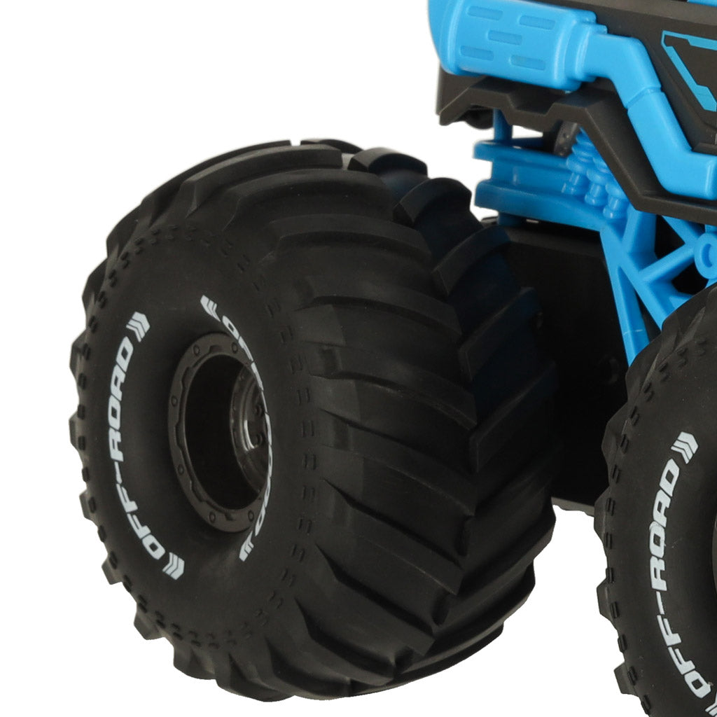 Rc Amphibious Waterproof Car Controlled By Hand Gestures + 2 Remote Controls Blue