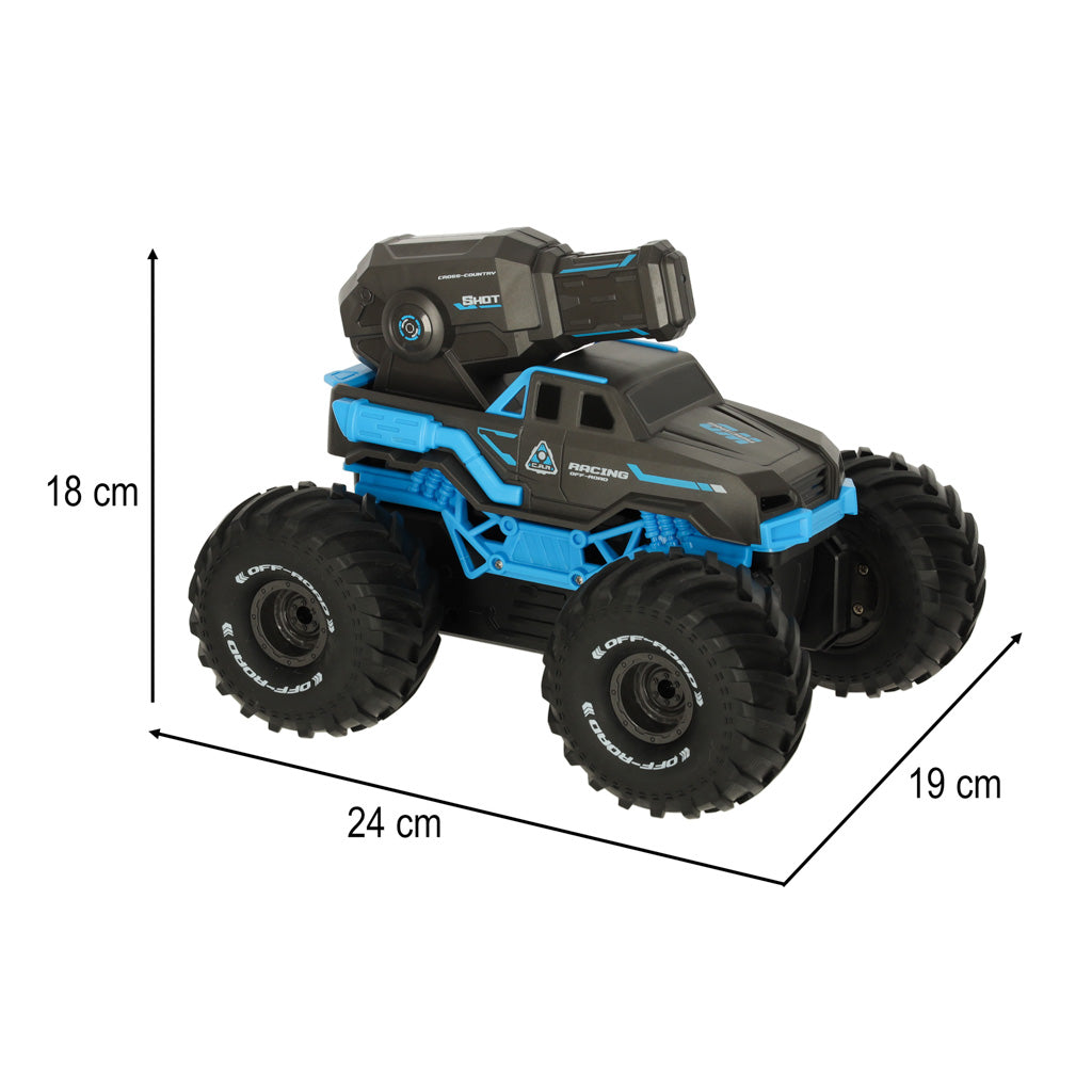 Rc Amphibious Waterproof Car Controlled By Hand Gestures + 2 Remote Controls Blue