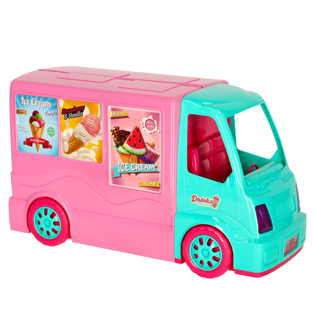 Doll Food Truck Set 21 El.