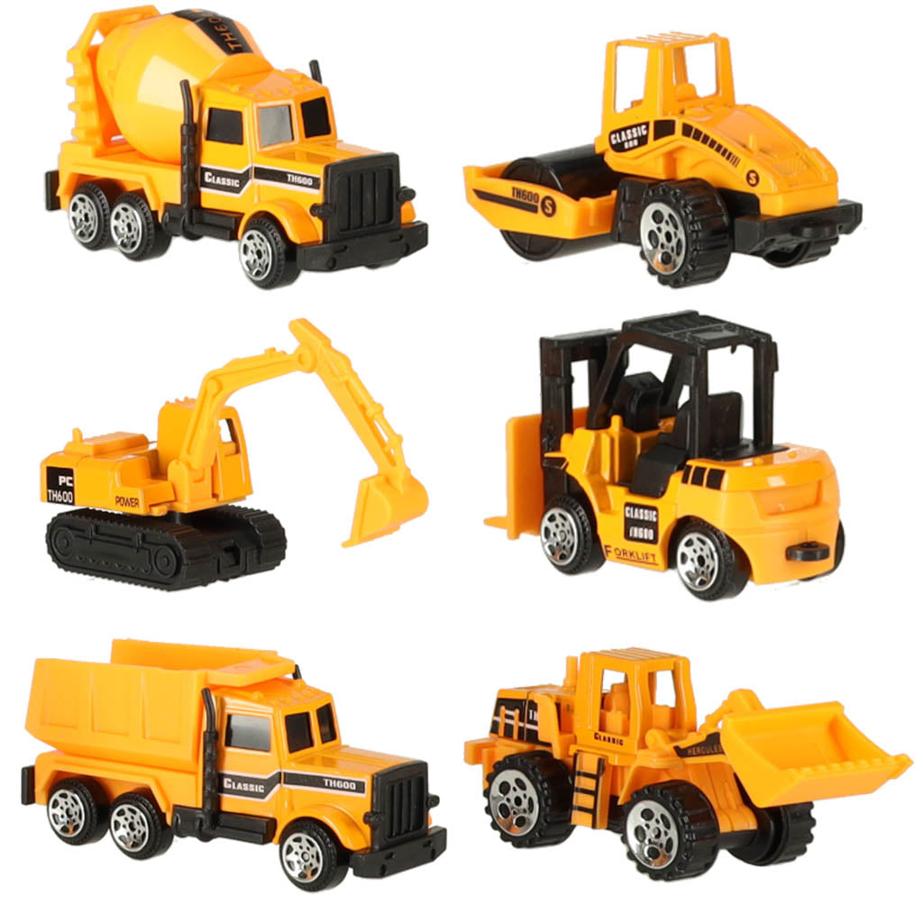 Construction Machinery Car Set Of 6 Pcs