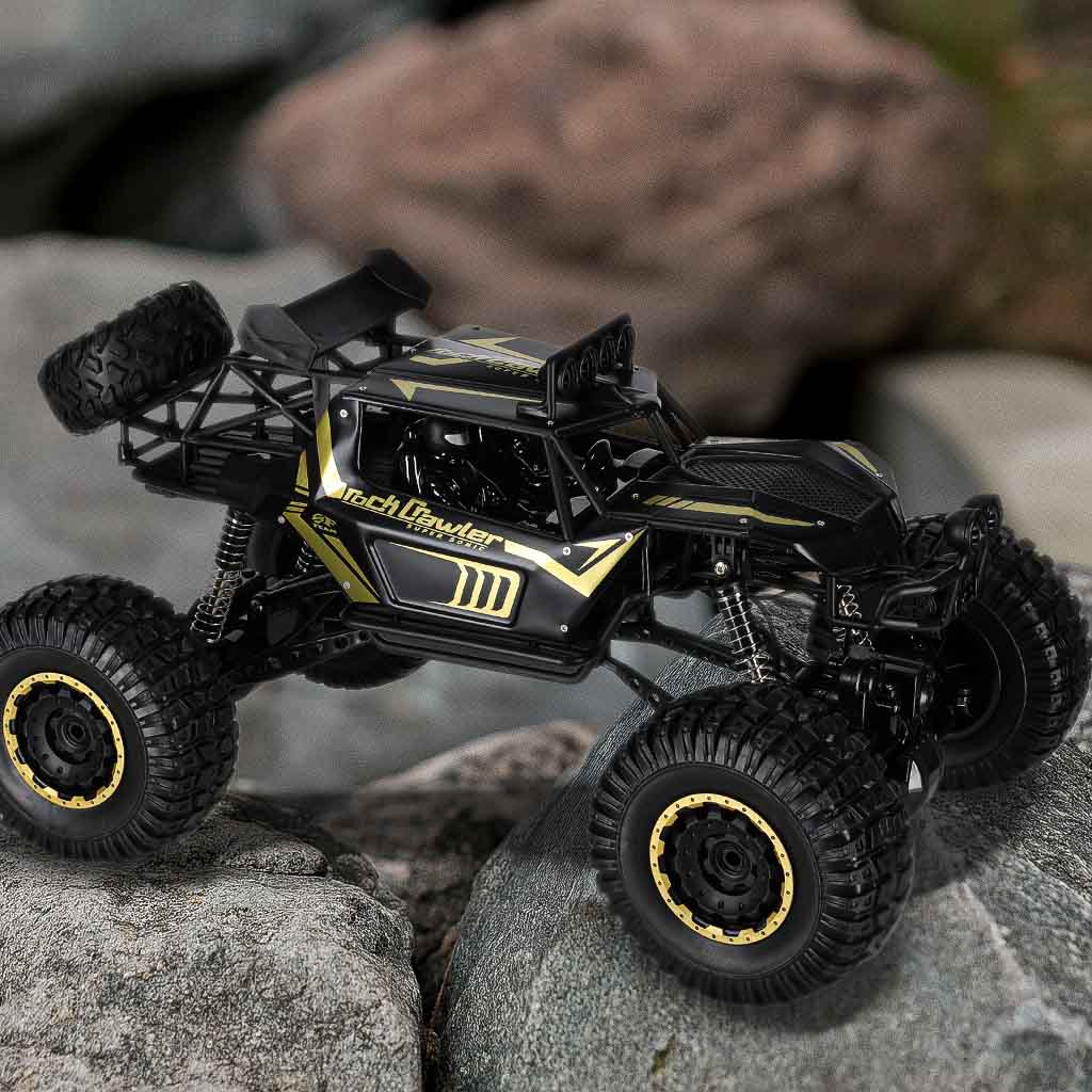 Rc Rock Crawler 2.4ghz 1:8 51cm Black Car