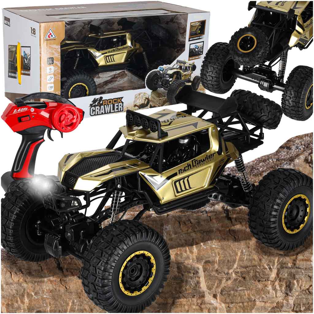Rc Car Rock Crawler 2.4ghz 1:8 51cm Gold