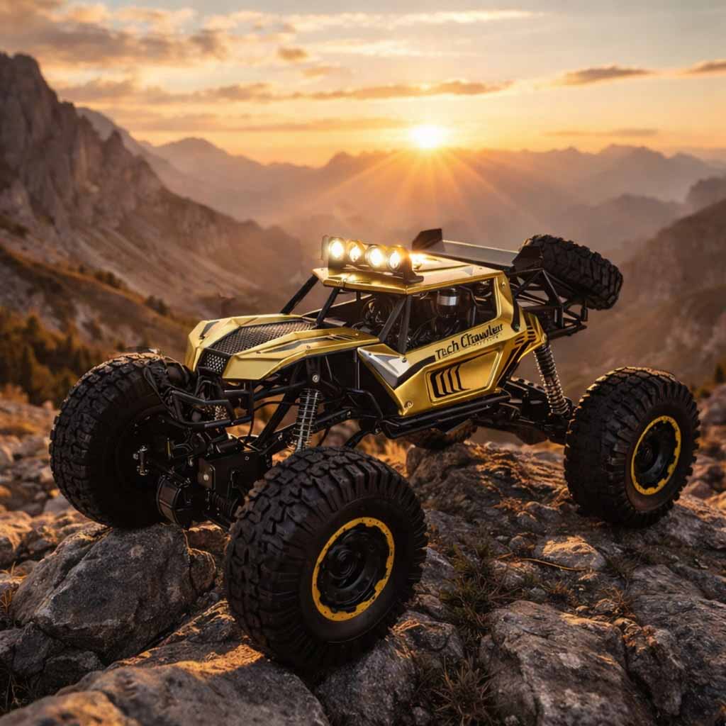 Rc Car Rock Crawler 2.4ghz 1:8 51cm Gold