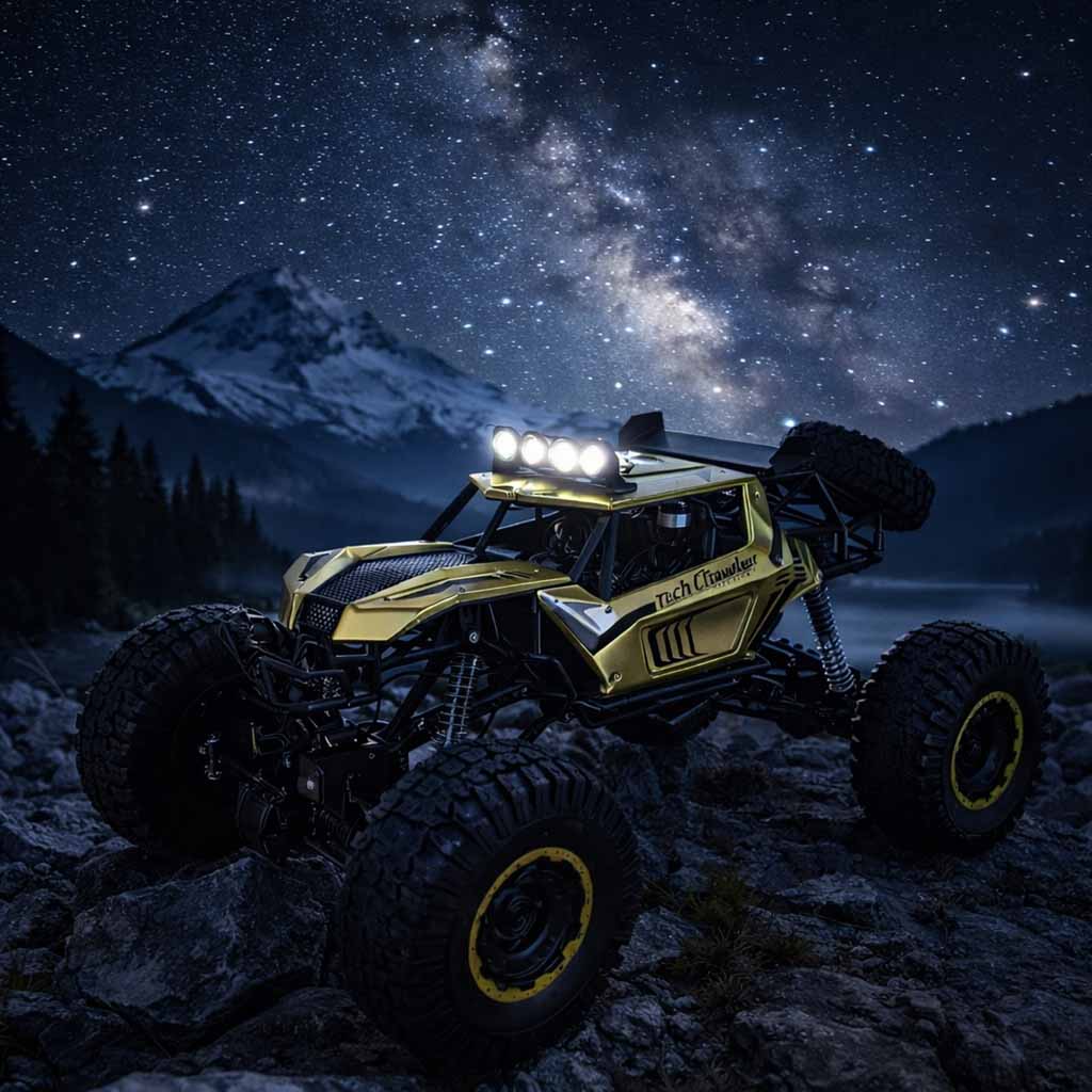 Rc Car Rock Crawler 2.4ghz 1:8 51cm Gold