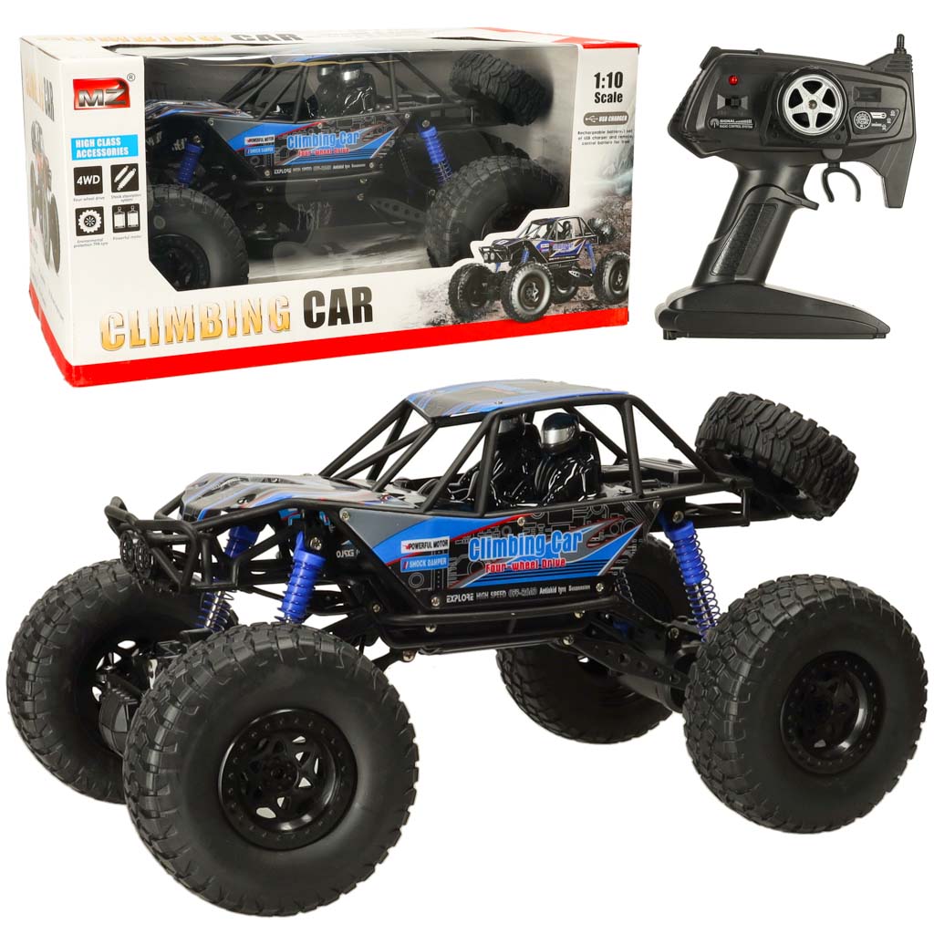 Auto da arrampicata RC cingolata 1:10 4WD 48 cm Blu