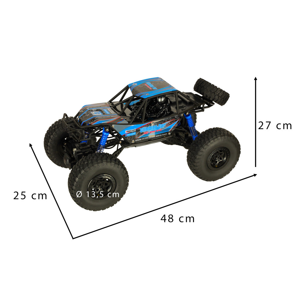 Auto da arrampicata RC cingolata 1:10 4WD 48 cm Blu