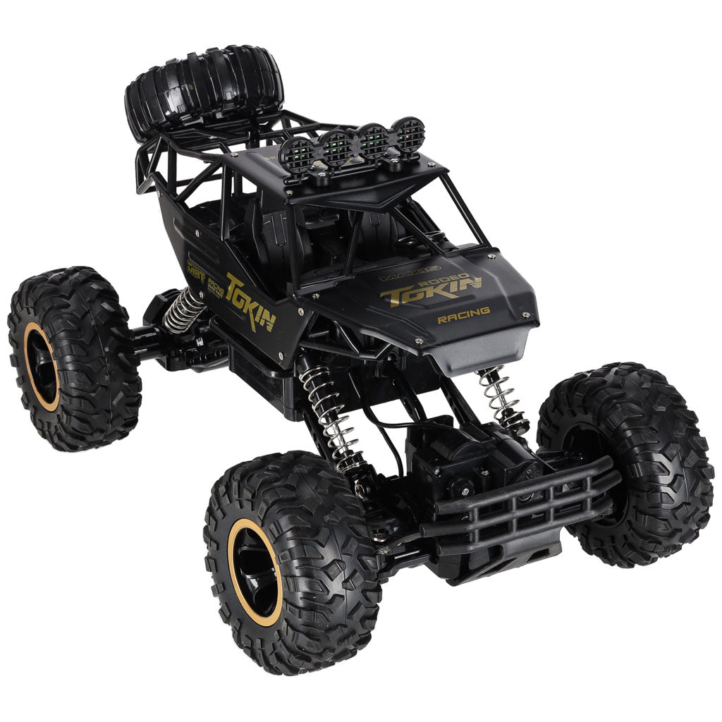 Rc Car Rock Crawler 1:12 4wd Metal Black