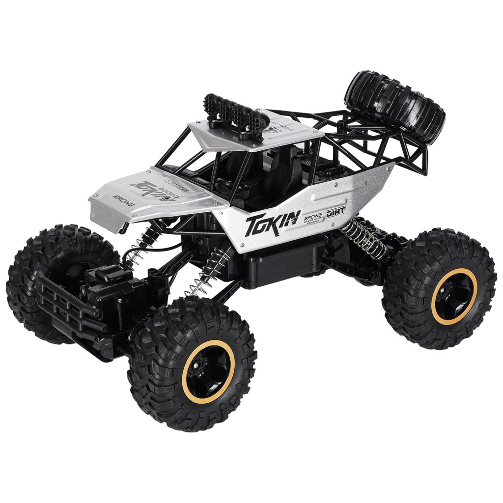 Rc Car Rock Crawler 1:12 4wd Metal Silver