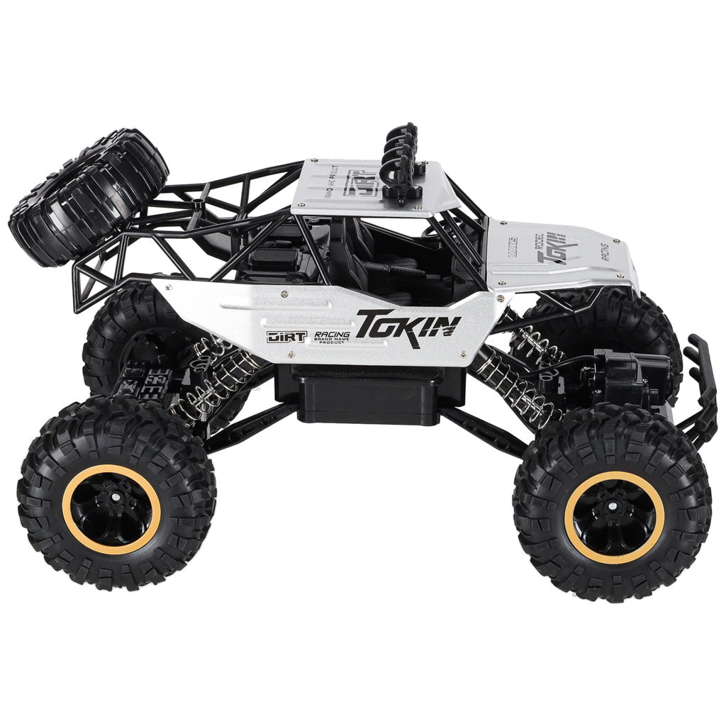 Rc Car Rock Crawler 1:12 4wd Metal Silver