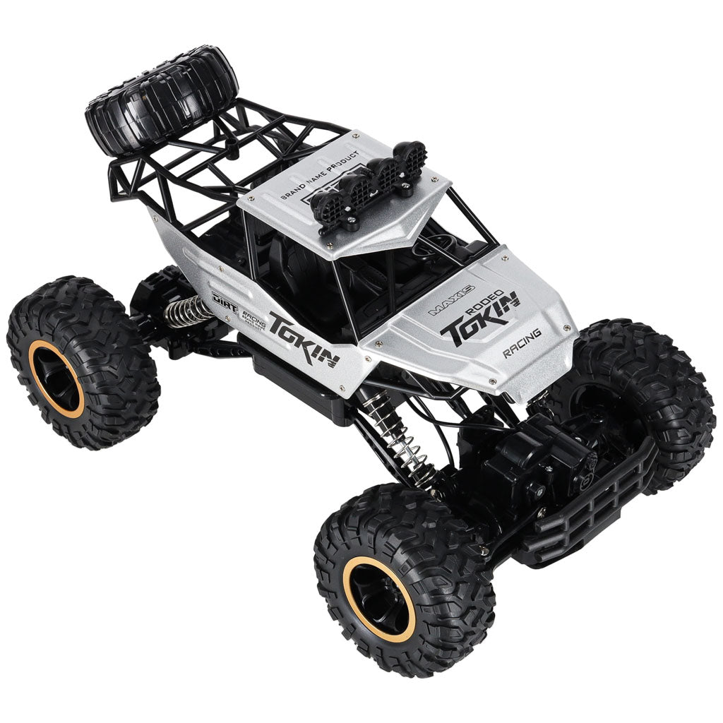 Rc Car Rock Crawler 1:12 4wd Metal Silver