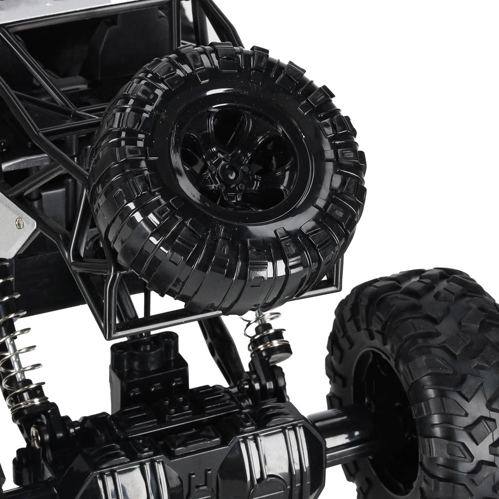 Rc Car Rock Crawler 1:12 4wd Metal Silver
