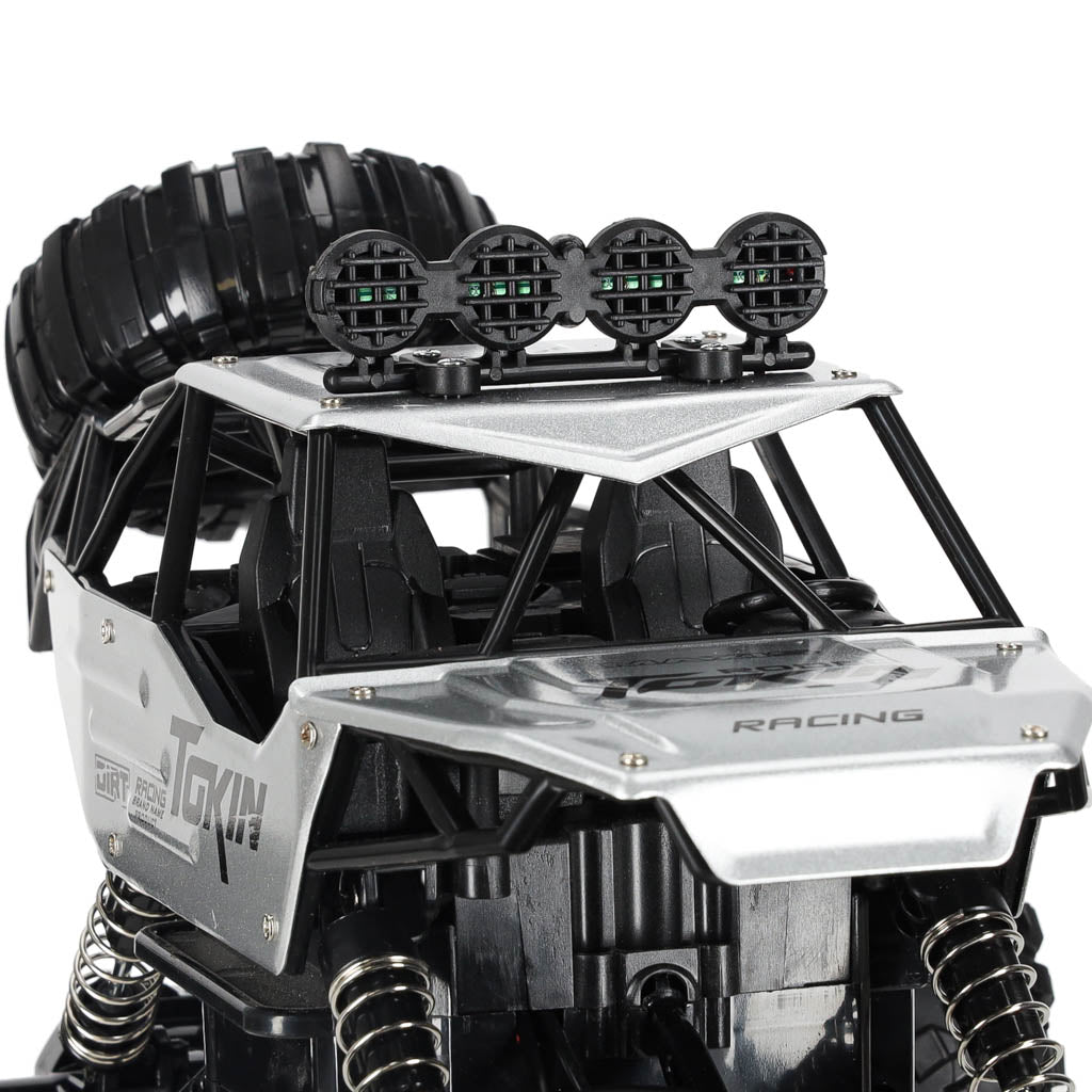 Rc Car Rock Crawler 1:12 4wd Metal Silver