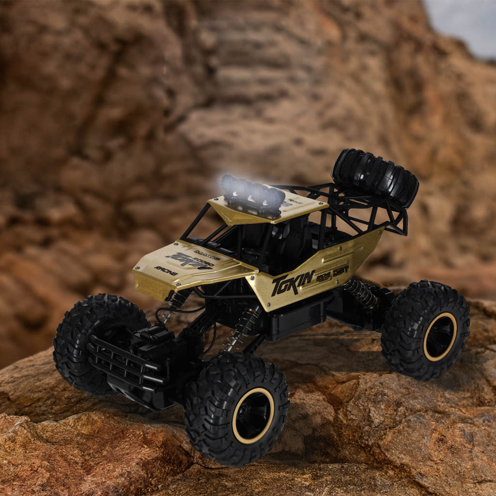 Rc Car Rock Crawler 1:12 4wd Metal Gold