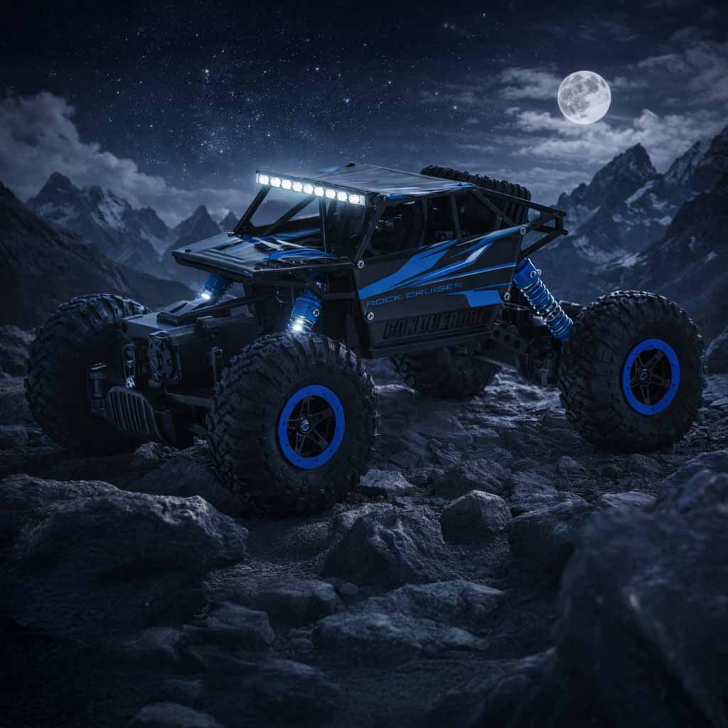 Rc Car Rock Crawler Hb 2,4 GHz 1:18 Modrá