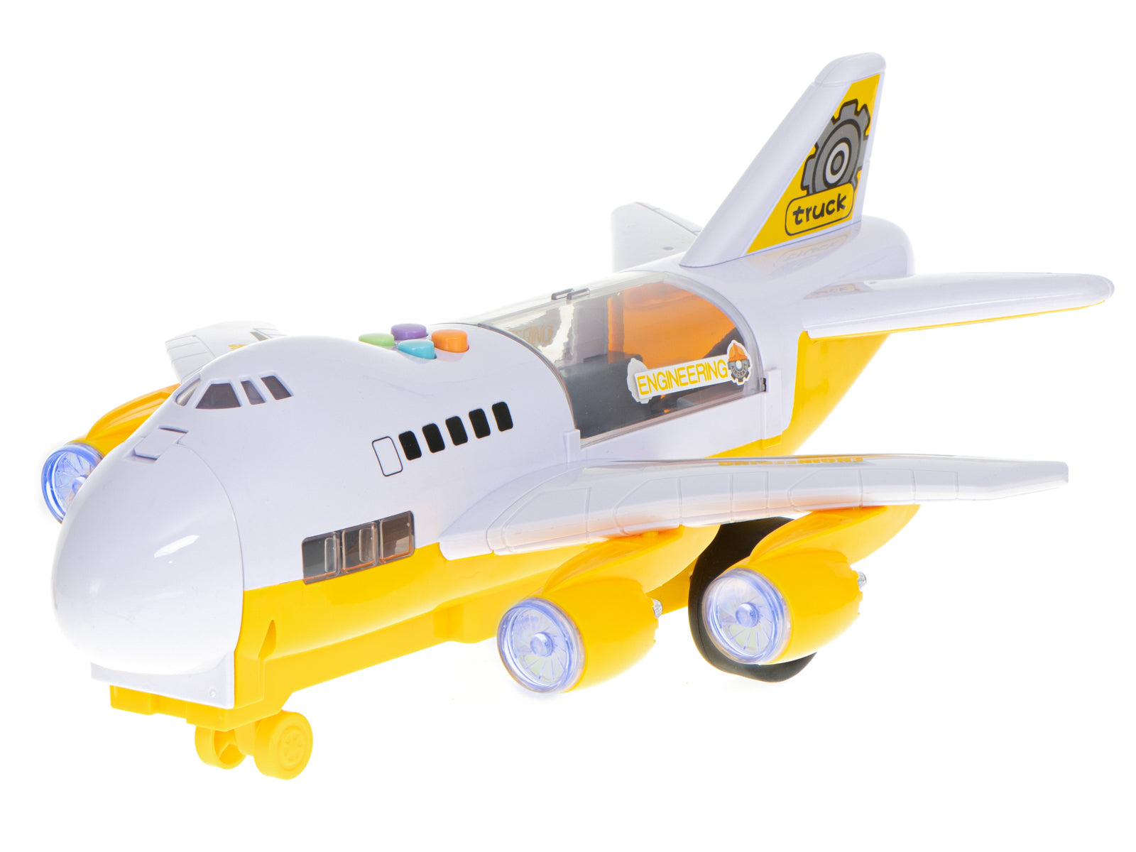 Avión transportador + 6 coches Vehículos de construcción Lado/delantero