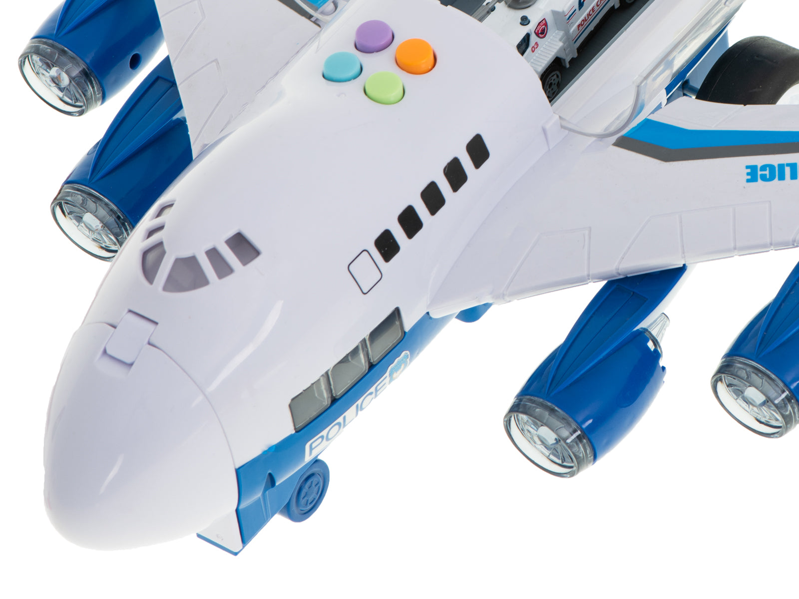 Transporter Plane + 6 Cars Police Side/front