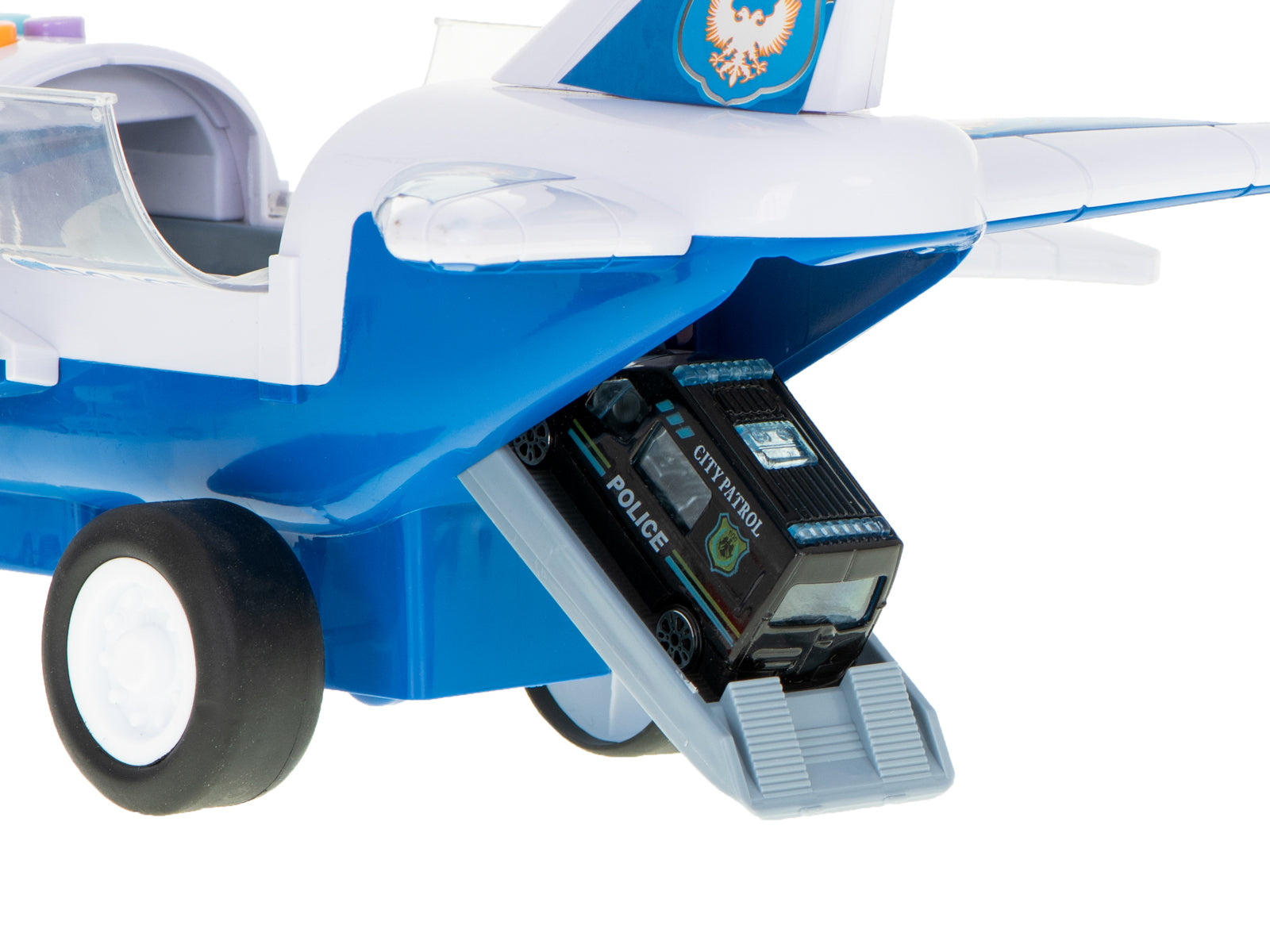 Transporter Plane + 6 Cars Police Side/front