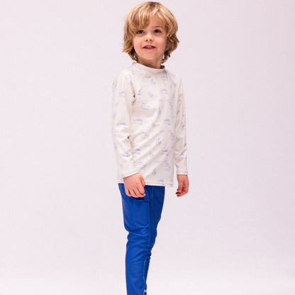 Swim Essentials Uv Legging - Boys - Blue - Catch Of The Day