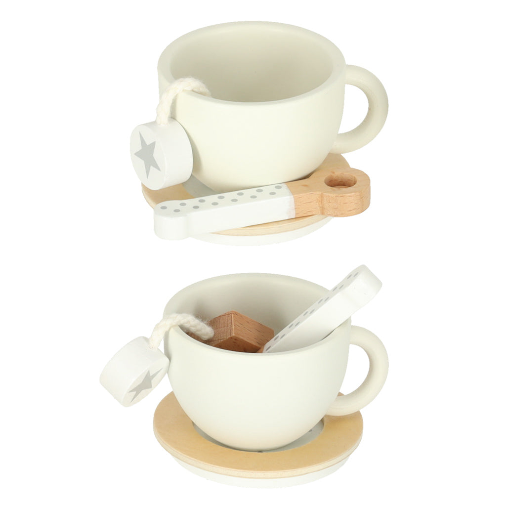 Servizio Caffè Set Di Piatti In Legno Per 2 Persone