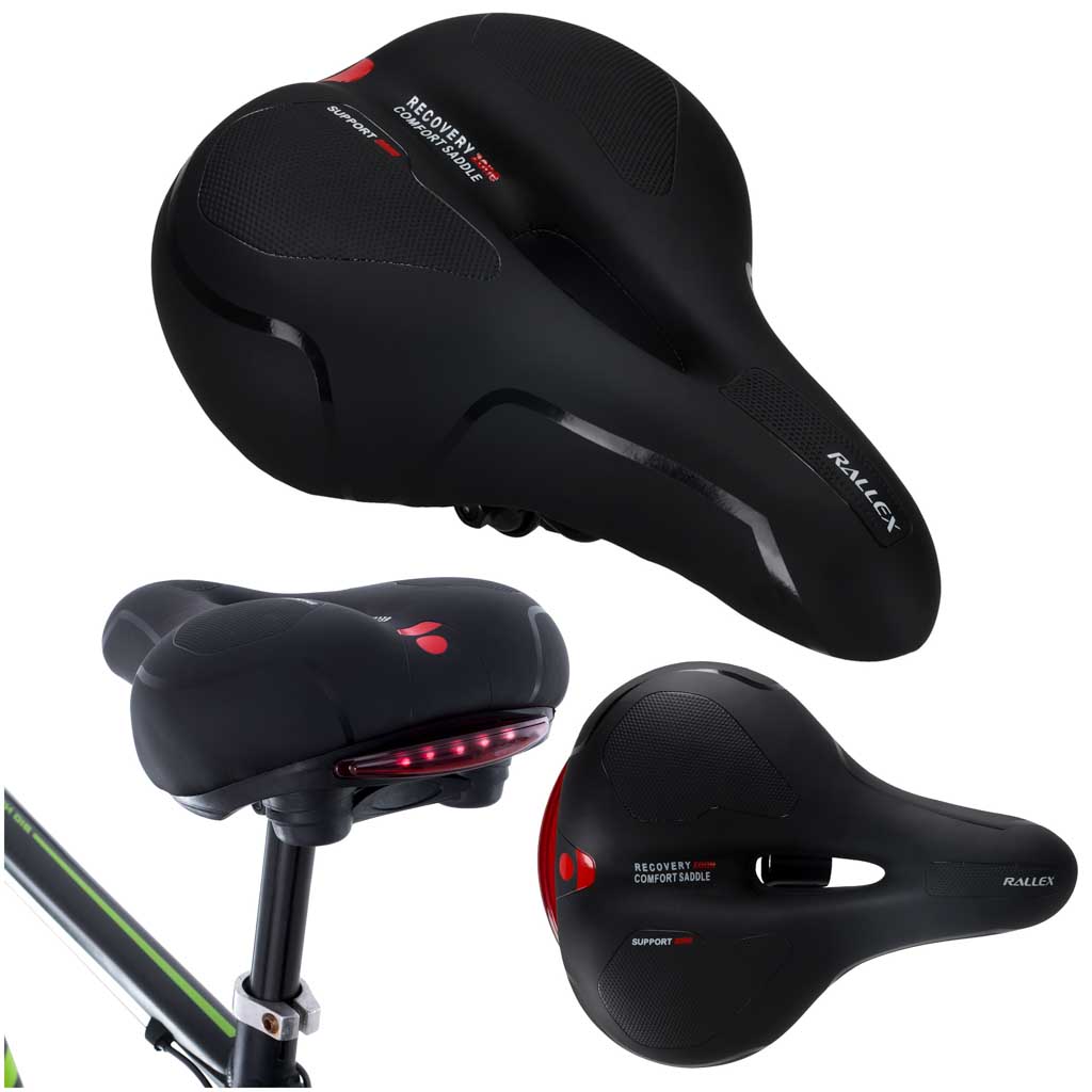 L-brno Sella per bicicletta sportiva Comoda luce a LED flessibile in schiuma