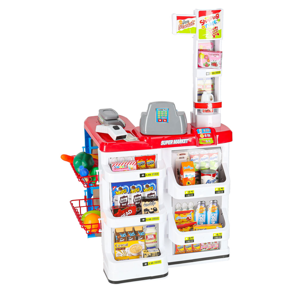 Supermarket Store Cash Register + Cart Model 2