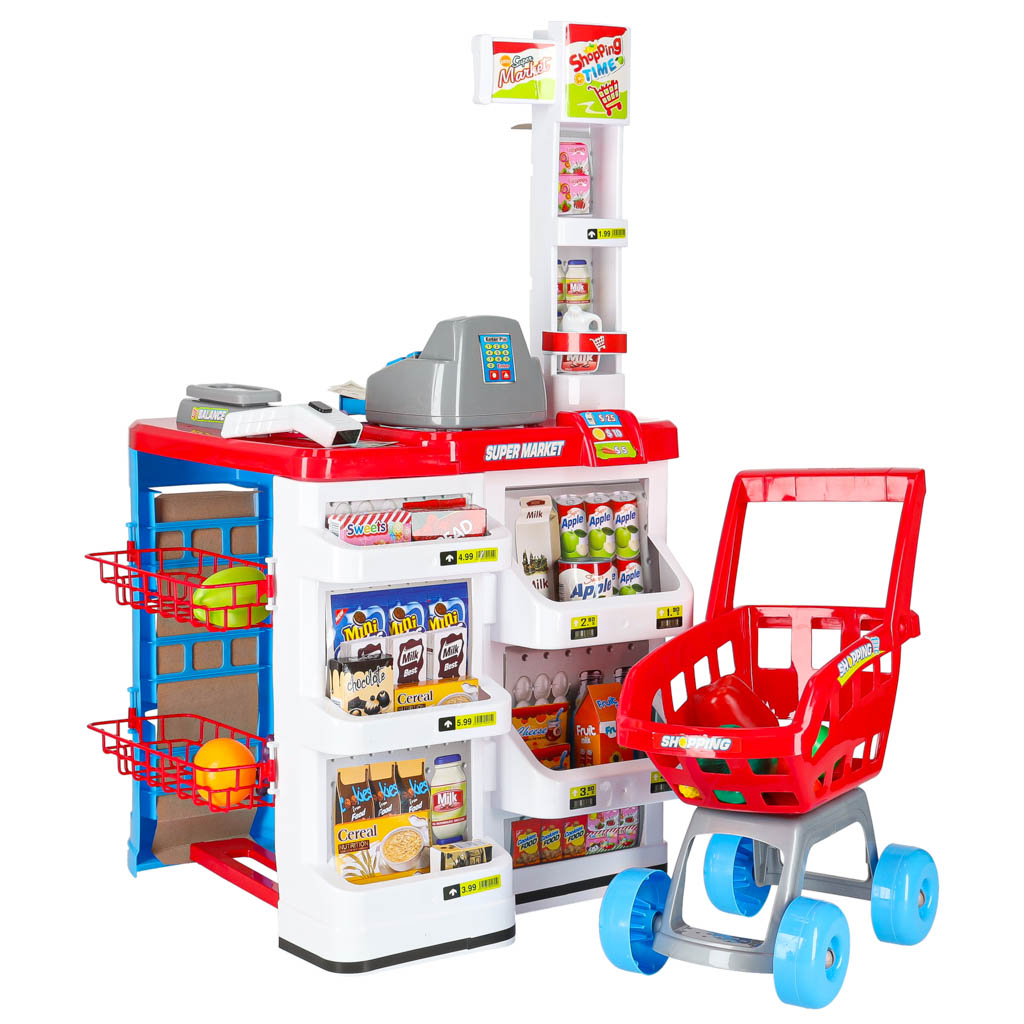 Supermarket Store Cash Register + Cart Model 2