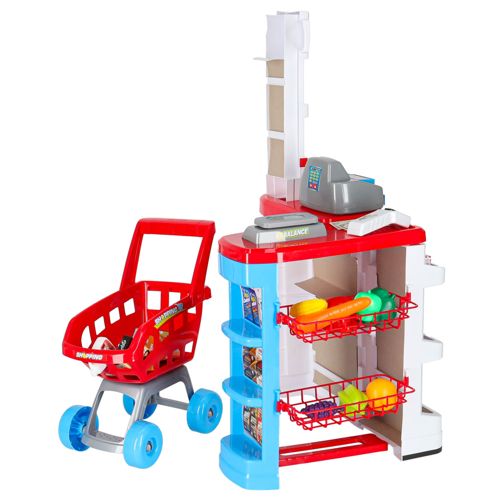 Supermarket Store Cash Register + Cart Model 2