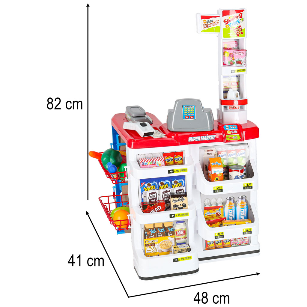 Supermarket Store Cash Register + Cart Model 2