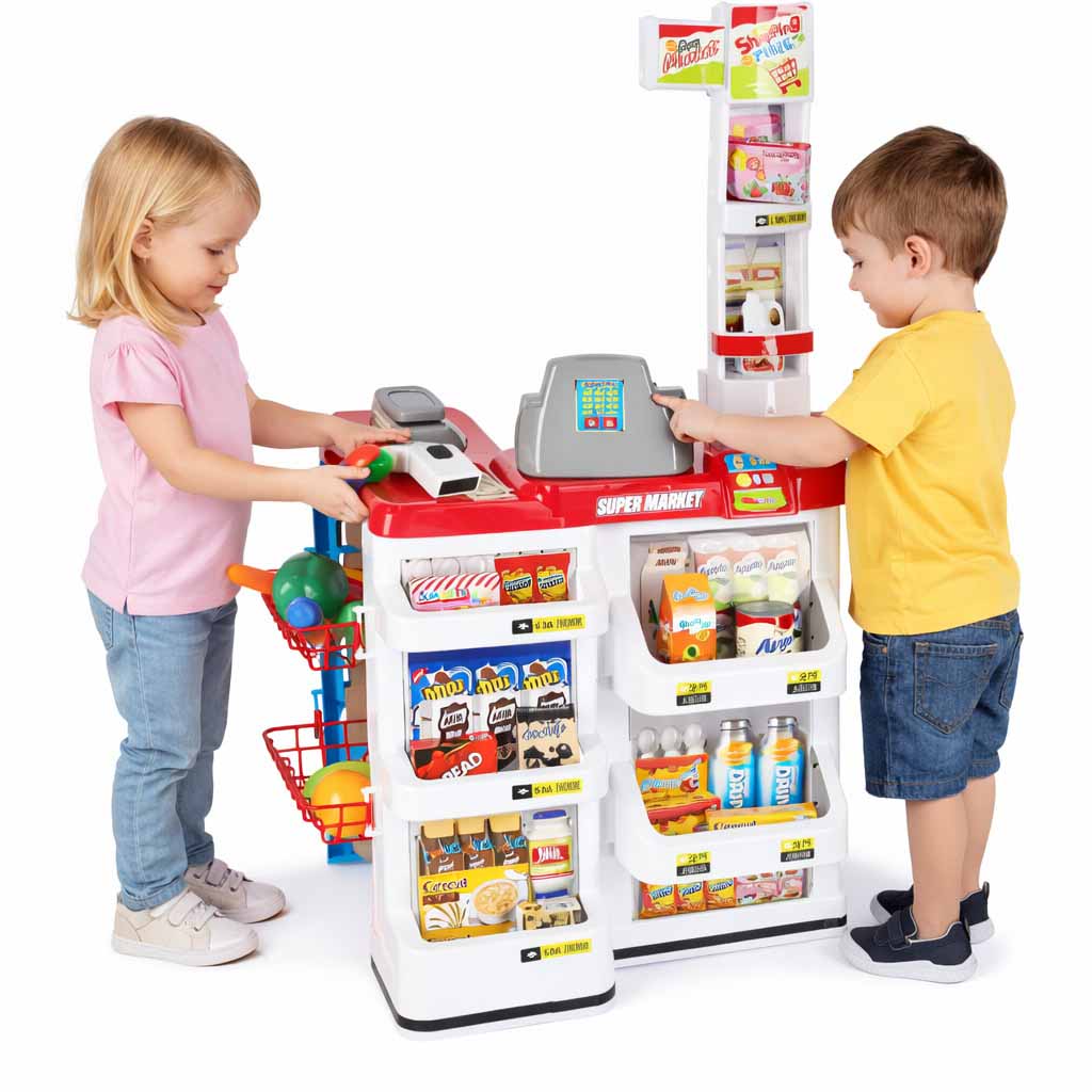 Supermarket Store Cash Register + Cart Model 2