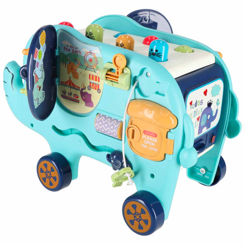 Martillo clasificador de bloques interactivo Montessori Elephant Pounder 26cm