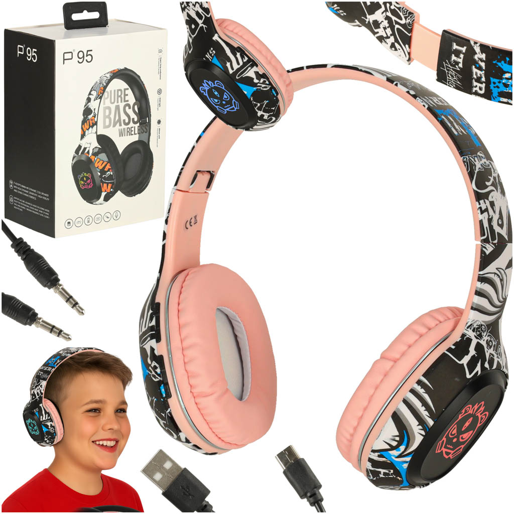 Bluetooth Gaming Sport Wireless In-ear Headphones Pink