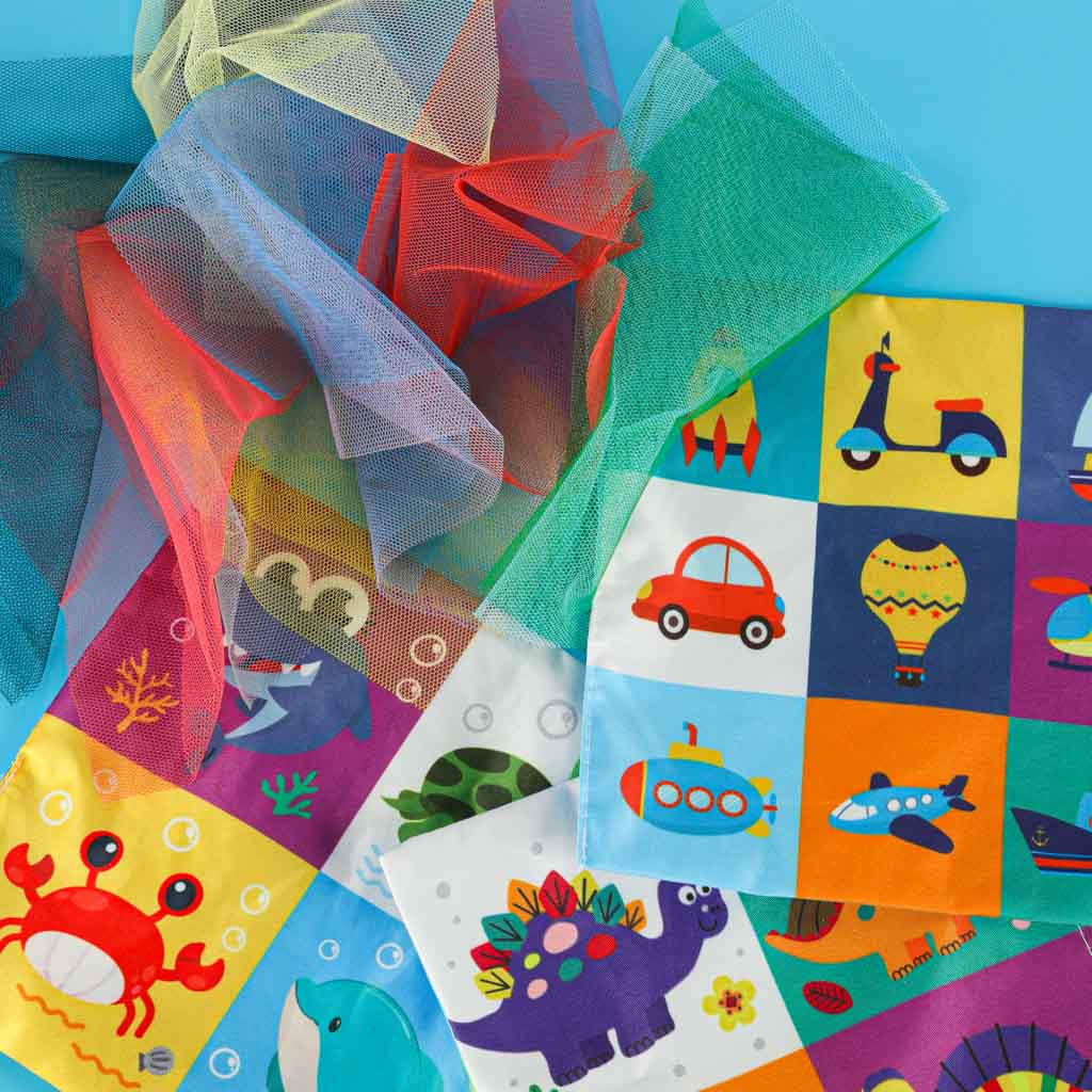 Sorter Tissue Box Sensory Montessori Plush Numbers Letters