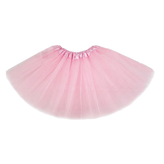 Tyllkjol Tutu Kostym Kostym Rosa