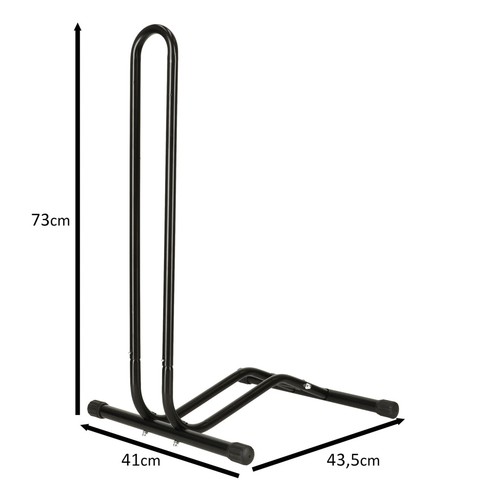 Enkele Metalen Fietsstandaard Zwart