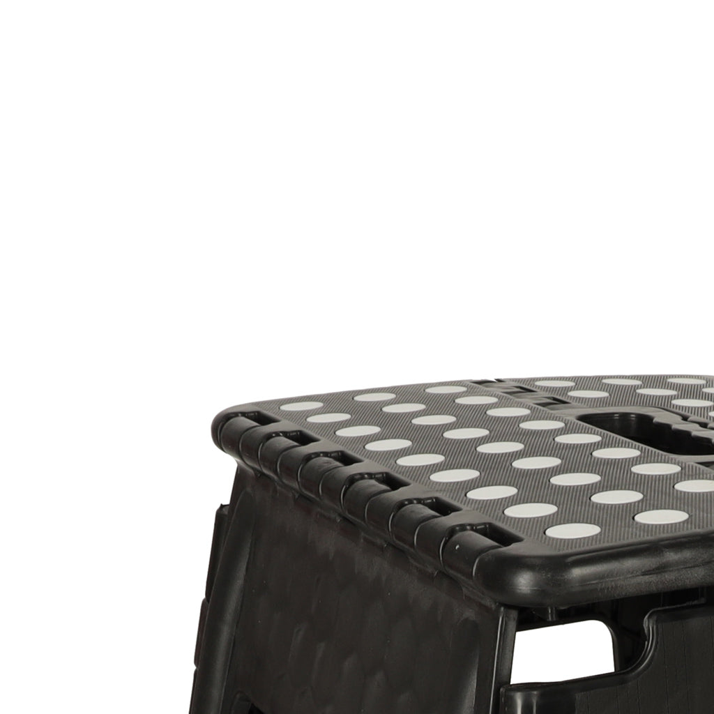 Non-slip Folding Stool 39cm Black