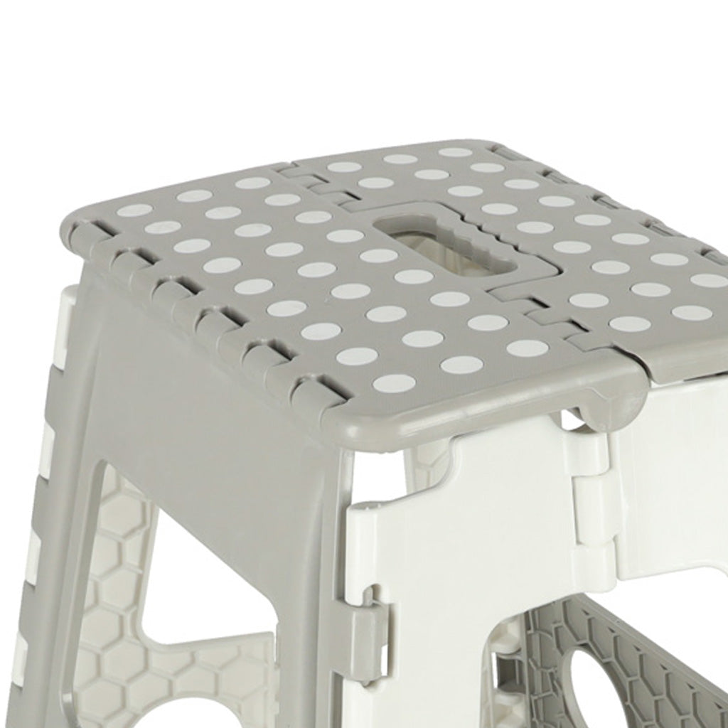 Non-slip Folding Stool High 39cm Light Grey