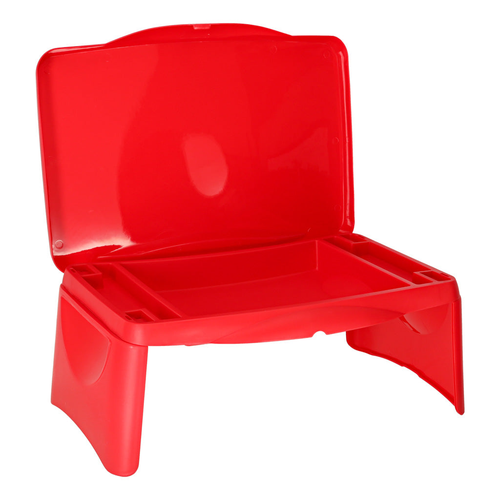 Children's Car Table With Storage Compartment Red