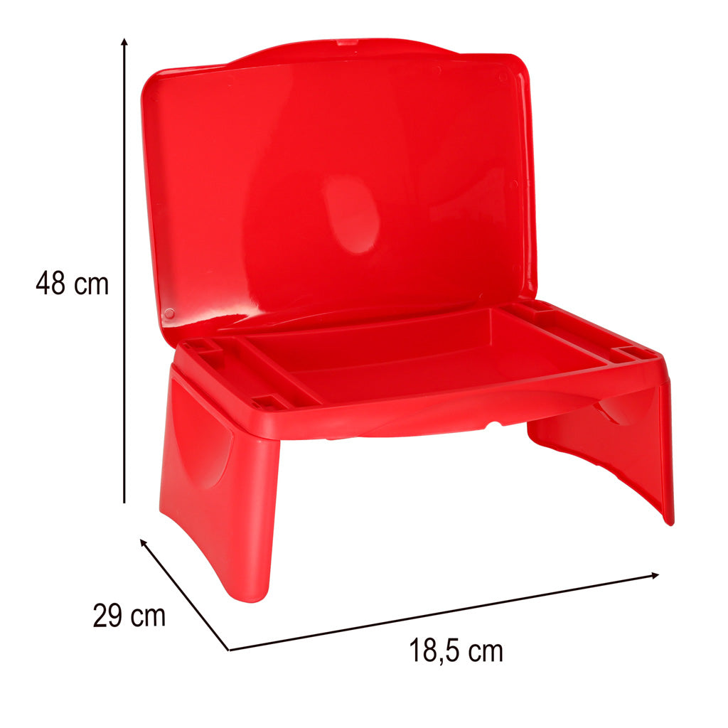 Children's Car Table With Storage Compartment Red