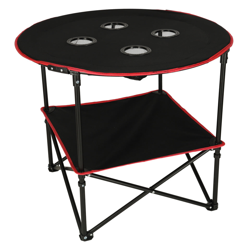 Travel Table Folding With Cover Black