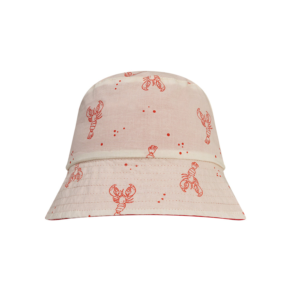 Swim Essentials Sun Hat Reversible - Beige/red - Little Lobster