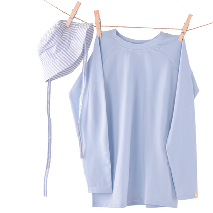Swim Essentials Zonnehoed - Blauw/wit - Blauwe Strepen