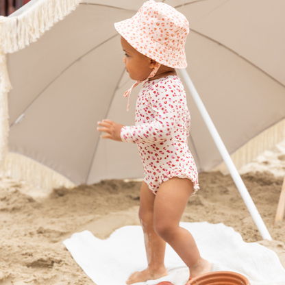 Swim Essentials Sonnenhut – Altrosa – Leopard