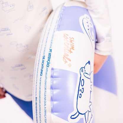 Swim Essentials úszógyűrű - kék - szörfös - Ø 55 cm