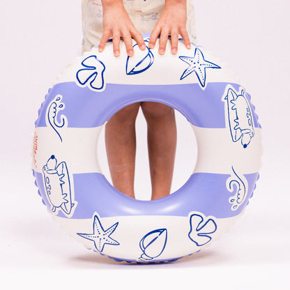 Swim Essentials úszógyűrű - kék - szörfös - Ø 55 cm