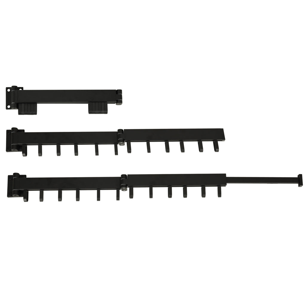 Telescopic Pull-out Wall Hanger 84cm Black