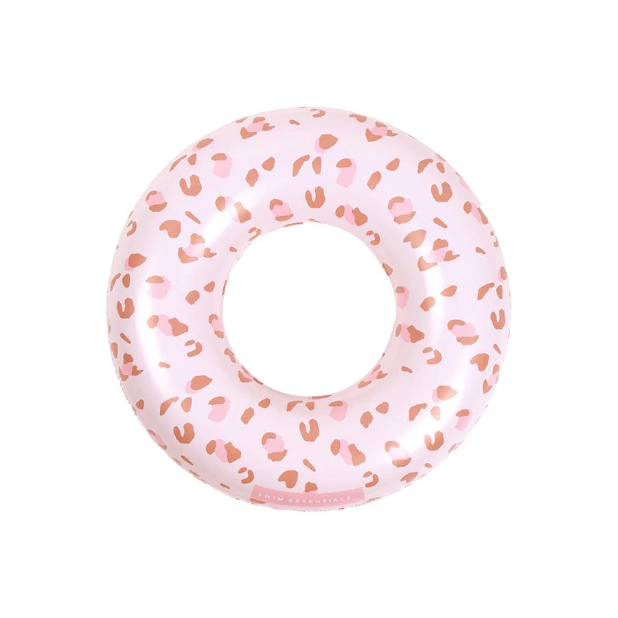 Swim Essentials Swim Ring - Old Pink - Leopard