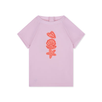 Swim Essentials Zwemshirt met korte mouwen - Roze - Coastal Charm