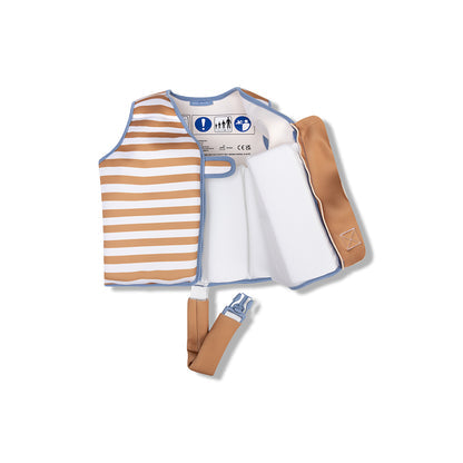 Swim Essentials Swim Vest - Brown/white - Softlines